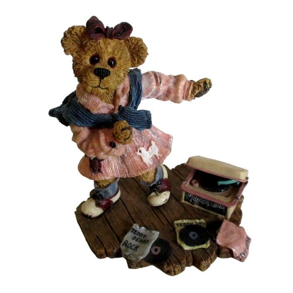 Boyds Bearstone Bailey Swing Time Figurine - Vintage 2000 Boyds Bears - Picture 2 of 7